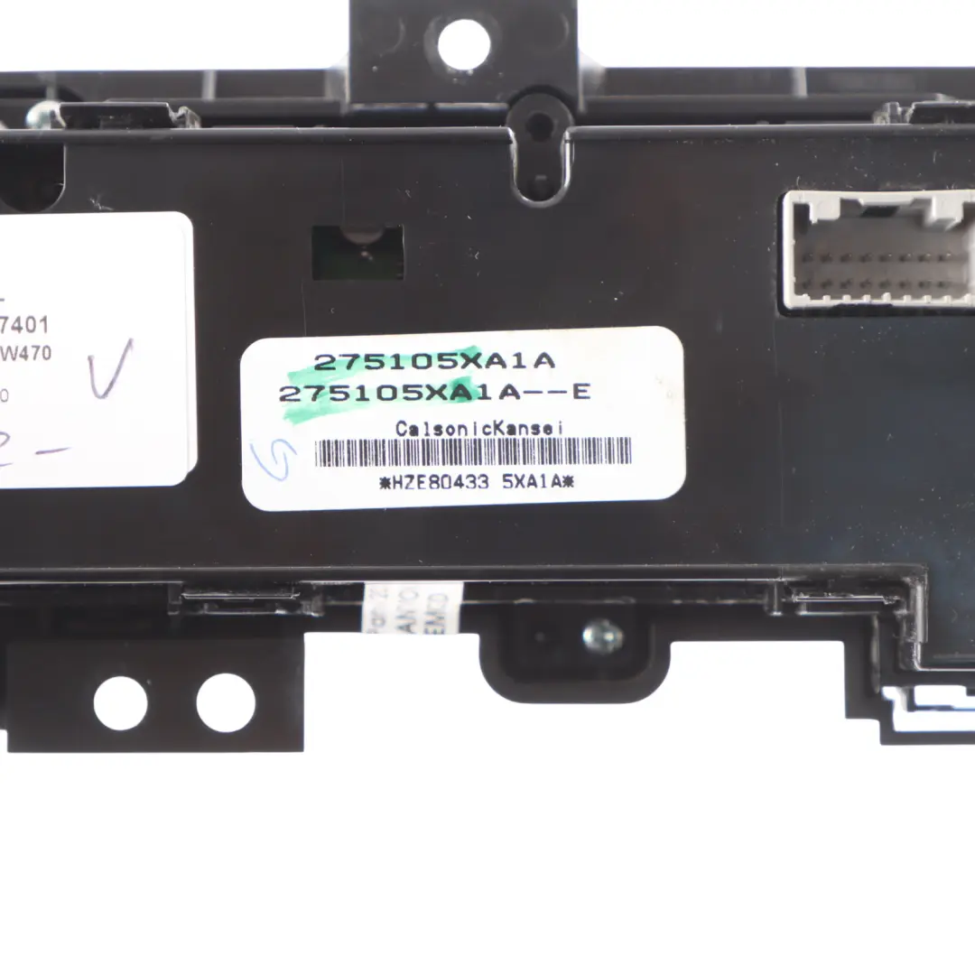 W470 A/C Air Condition Seat Heater Climate Control Panel 275105XA1A to Mercedes with Part number A4709057401 Mercedes W470 A/C Air Condition Seat Heater Climate Control Panel 275105XA1A - SKU RHD-A4709057401 - Part number A4709057401