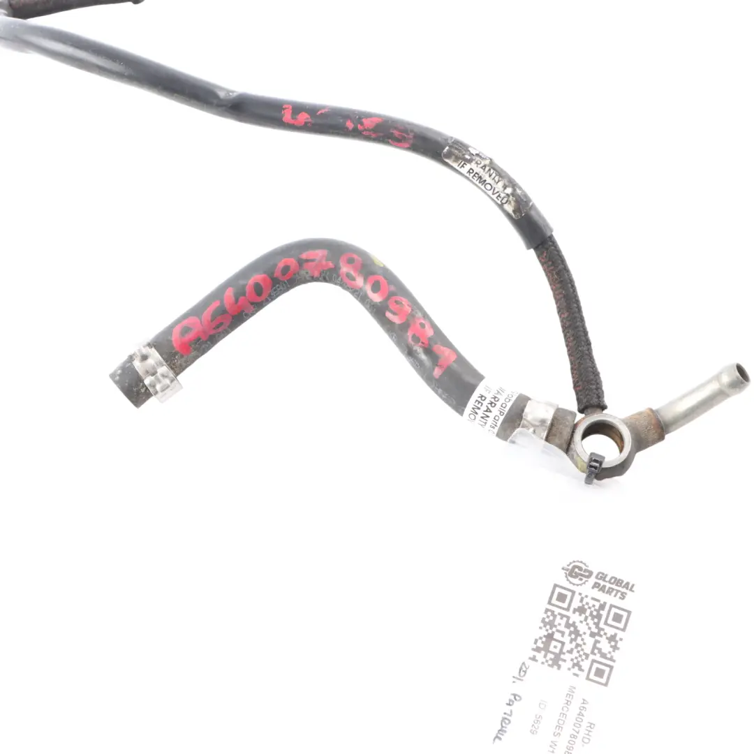 OM640 Fuel Hose Line High Pressure Pump A6400780781 to Mercedes W169 W245 with Part number A6400780981 Mercedes W169 W245 OM640 Fuel Hose Line High Pressure Pump A6400780781 - SKU RHD-A6400780981 - Part number A6400780981