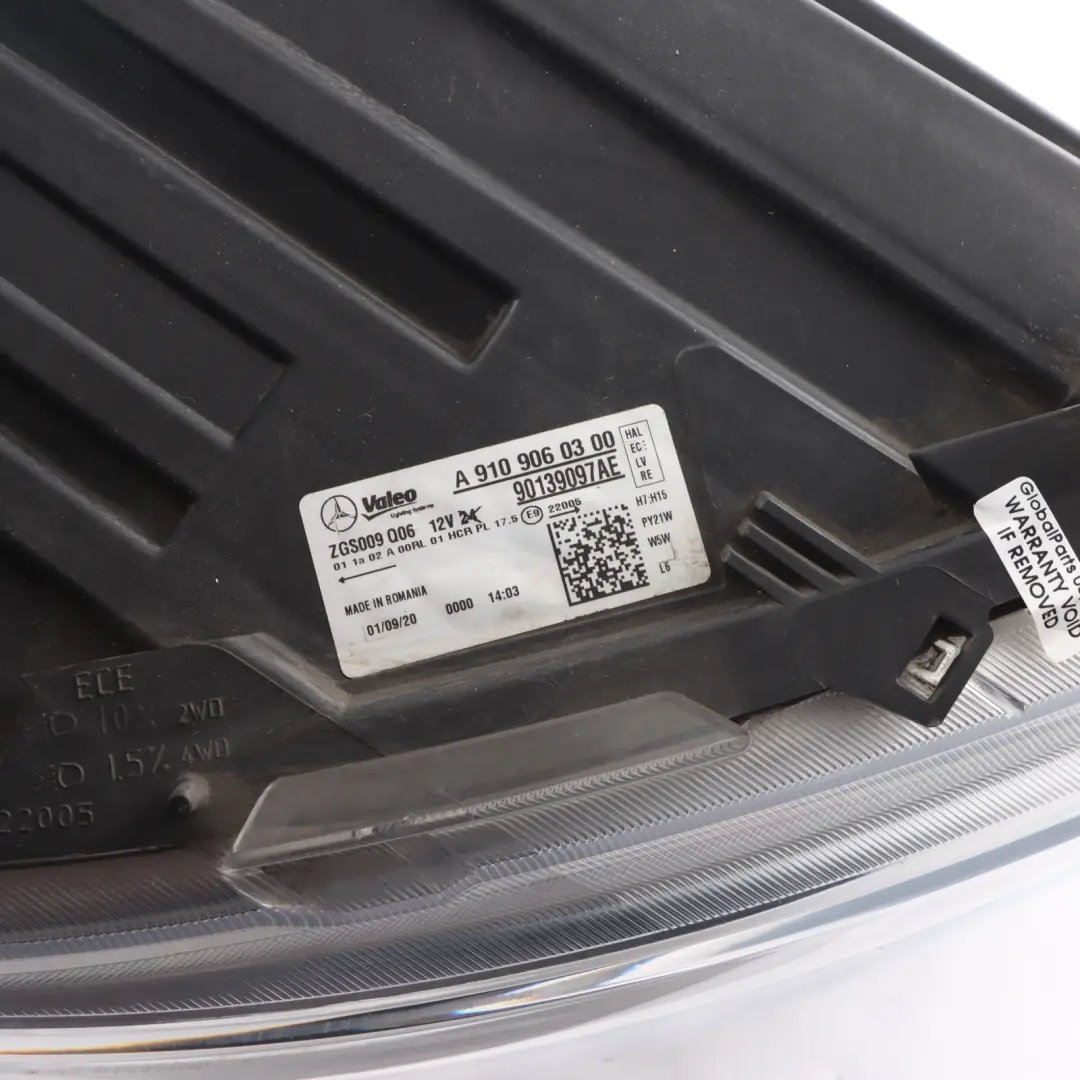  Headlamp Mercedes W907 W910 Front Light Lamp Halogen Right O/S - SKU RHD-A9109060300 - Part number A9109060300
