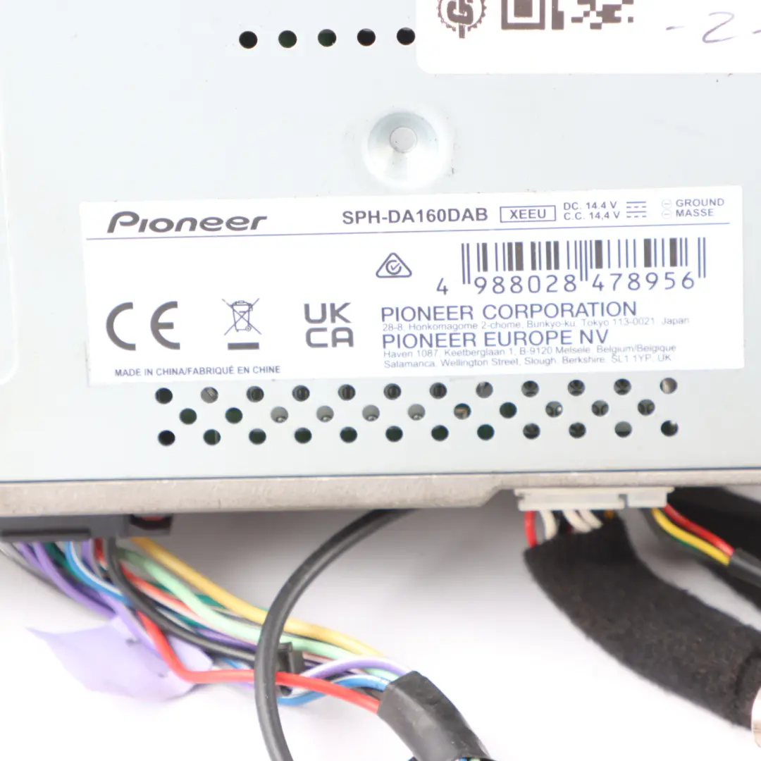  Genuine Pioneer Radio Player 6,8" Bluetooth DAB USB AUX Audio 2 DIN - SKU SPH-DA160DAB - Part number SPH-DA160DAB