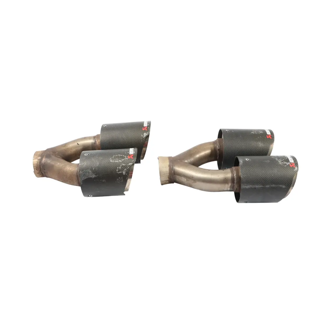 Puntas De Escape Akrapovic Silenciador Tubos Set Fibra TP-CT/10 para Audi S4 B8 con número de pieza TP-CT10 Audi S4 B8 Puntas De Escape Akrapovic Silenciador Tubos Set Fibra TP-CT/10 - SKU TP-CT10 - Número de pieza TP-CT10