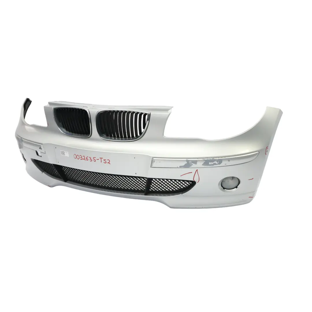 Front Bumper Covering Panel Titansilber Silver Metallic - 354 to BMW E87 with Part number 0032635 BMW E87 Front Bumper Covering Panel Titansilber Silver Metallic - 354 - SKU 0032635-TS2 - Part number 0032635