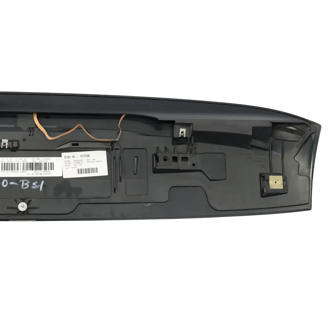 Tylny Spoiler Klapy Bagażnika Czarny Szafirowy Metalik - 475 do BMW E91 o numerze 0033470 BMW E91 Tylny Spoiler Klapy Bagażnika Czarny Szafirowy Metalik - 475 - SKU 0033470-BS1 - Numer Części 0033470