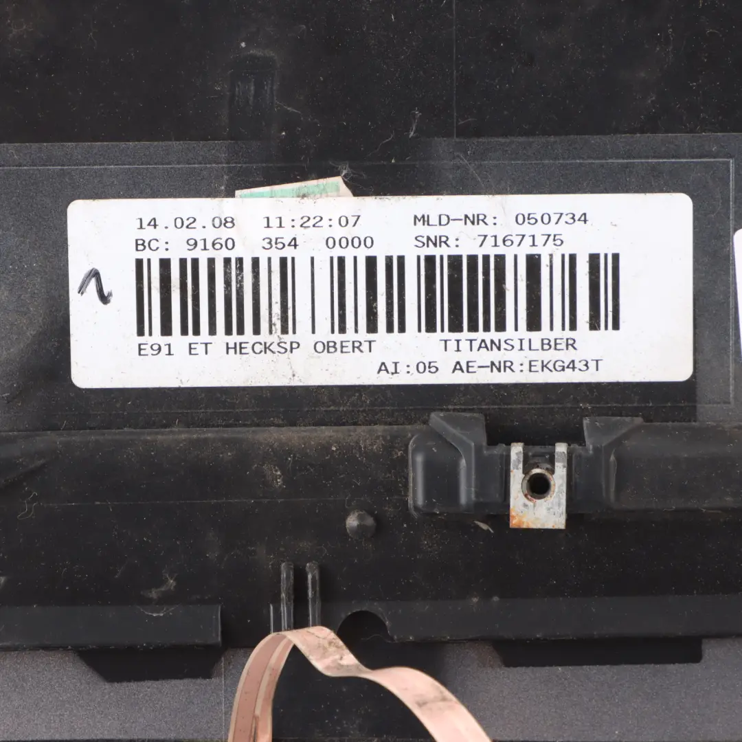 Spoiler Trunk Lid Tailgate Boot Titansilber Metallic - 354 to BMW E91 Touring Rear with Part number 0033470 BMW E91 Touring Rear Spoiler Trunk Lid Tailgate Boot Titansilber Metallic - 354 - SKU 0033470-TS2 - Part number 0033470