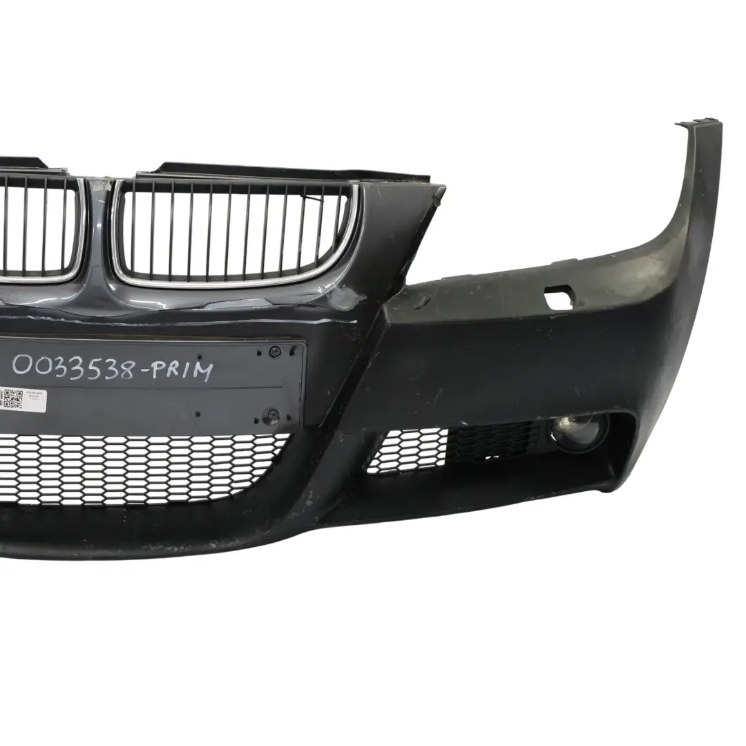 Front Bumper Panel Trim Cover M Sport E91 Primed Textured to BMW E90 with Part number 0033538 BMW E90 Front Bumper Panel Trim Cover M Sport E91 Primed Textured - SKU 0033538-PRIM - Part number 0033538