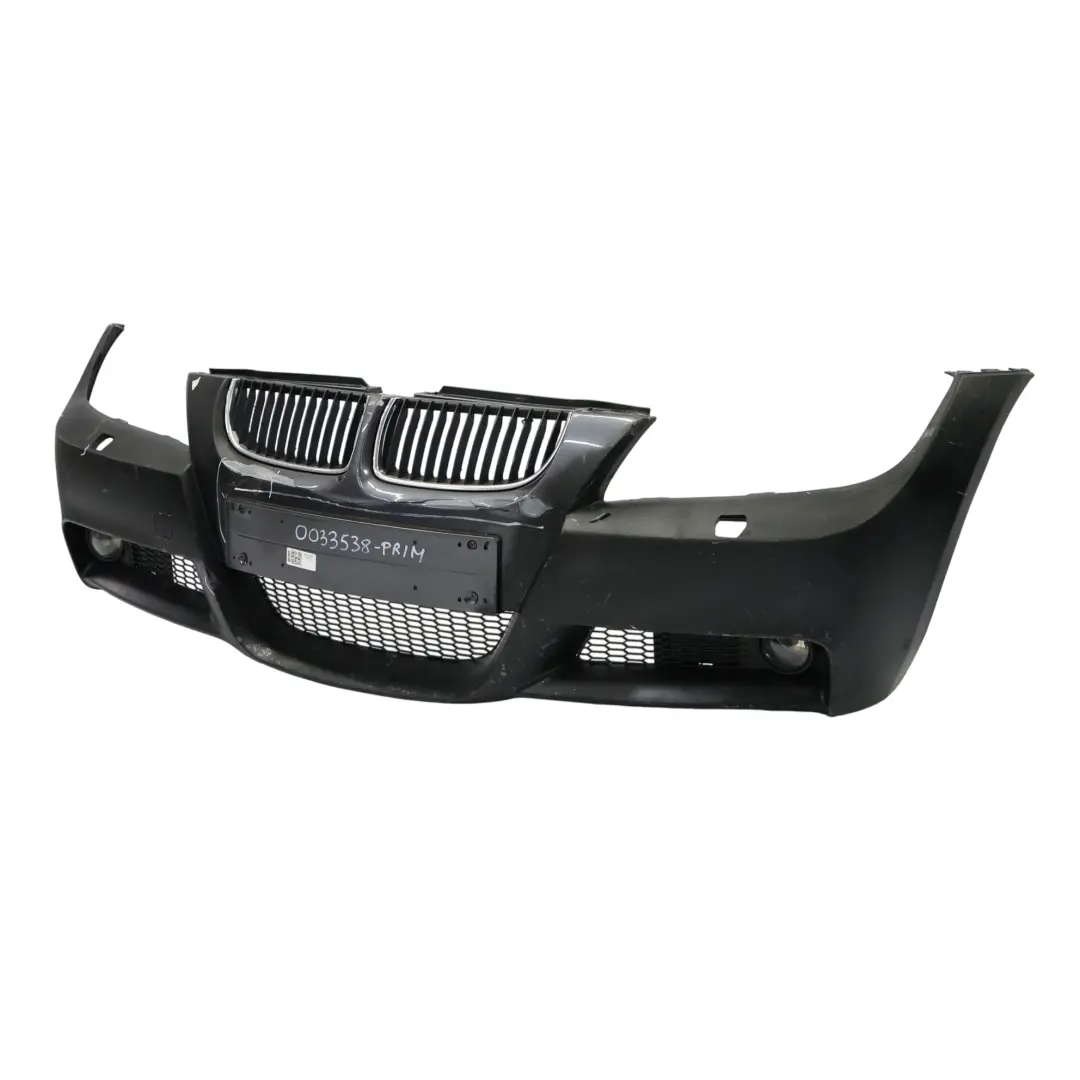 Front Bumper Panel Trim Cover M Sport E91 Primed Textured to BMW E90 with Part number 0033538 BMW E90 Front Bumper Panel Trim Cover M Sport E91 Primed Textured - SKU 0033538-PRIM - Part number 0033538