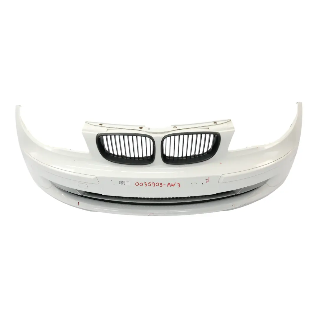Front Bumper BMW E81 E87 LCI Complete Trim Cover Alpinweiss 3 White - 300 to with Part number 0035909 Front Bumper BMW E81 E87 LCI Complete Trim Cover Alpinweiss 3 White - 300 - SKU 0035909-AW3 - Part number 0035909