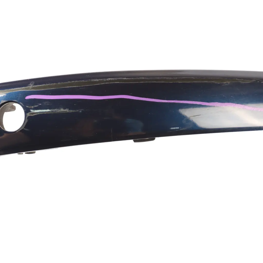 BMW E81 E87 LCI Stoßstange Hinten Leiste Blende PDC Tiefseeblau Metallic A76 - SKU 0035913-DSB - Teilenummer 0035913