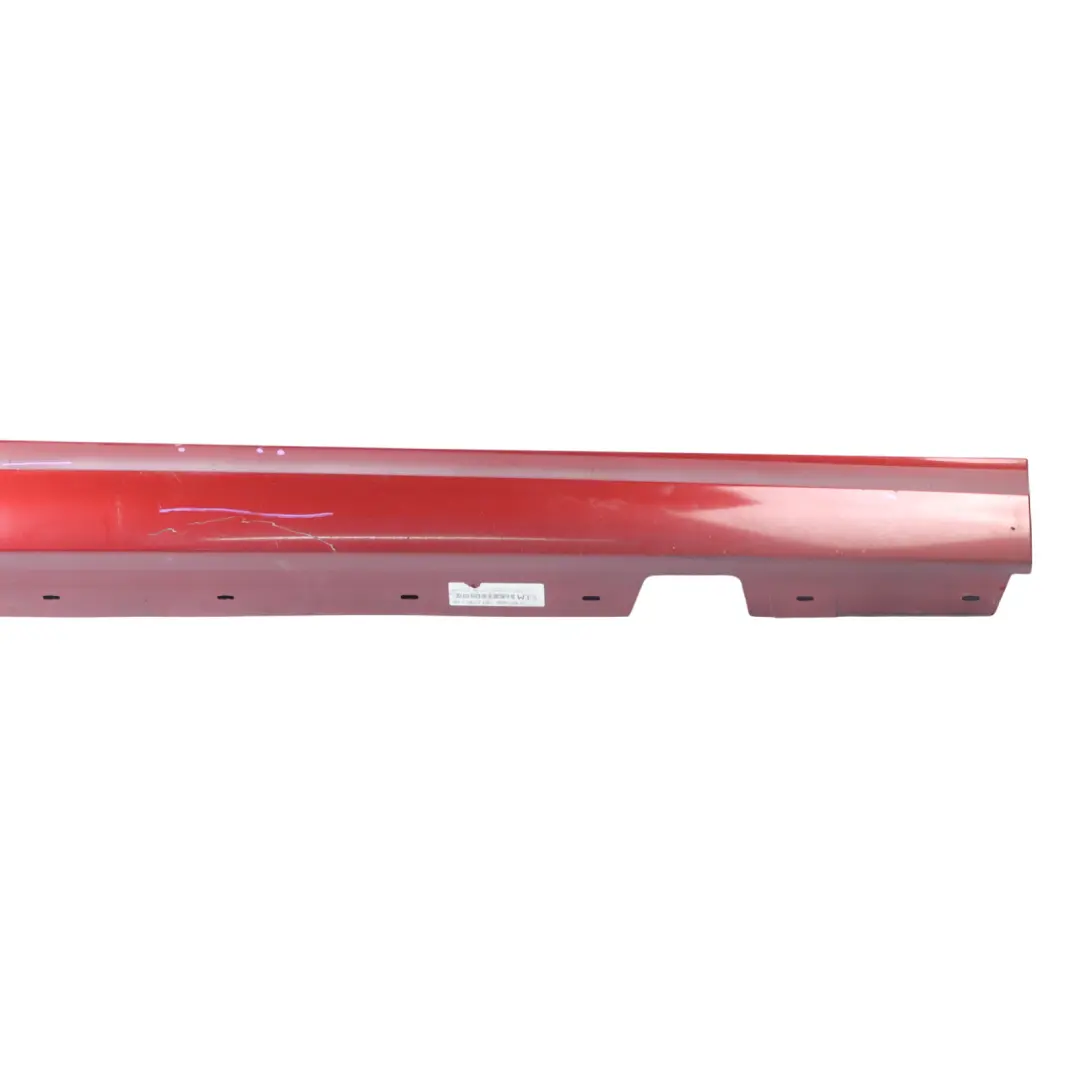  Side Skirt BMW E90 E91 LCI Sill Strip Right O/S Vermilionrot Red Metallic - A82 - SKU 0037060-VER - Part number 0037060