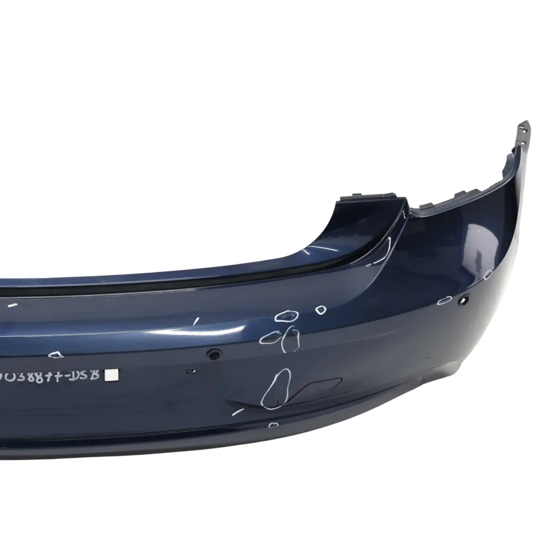 Bumper BMW F20 F21 Trim Panel Cover PDC Tiefseeblau Blue Metallic - A76 to Rear with Part number 0038877 Rear Bumper BMW F20 F21 Trim Panel Cover PDC Tiefseeblau Blue Metallic - A76 - SKU 0038877-DSB - Part number 0038877