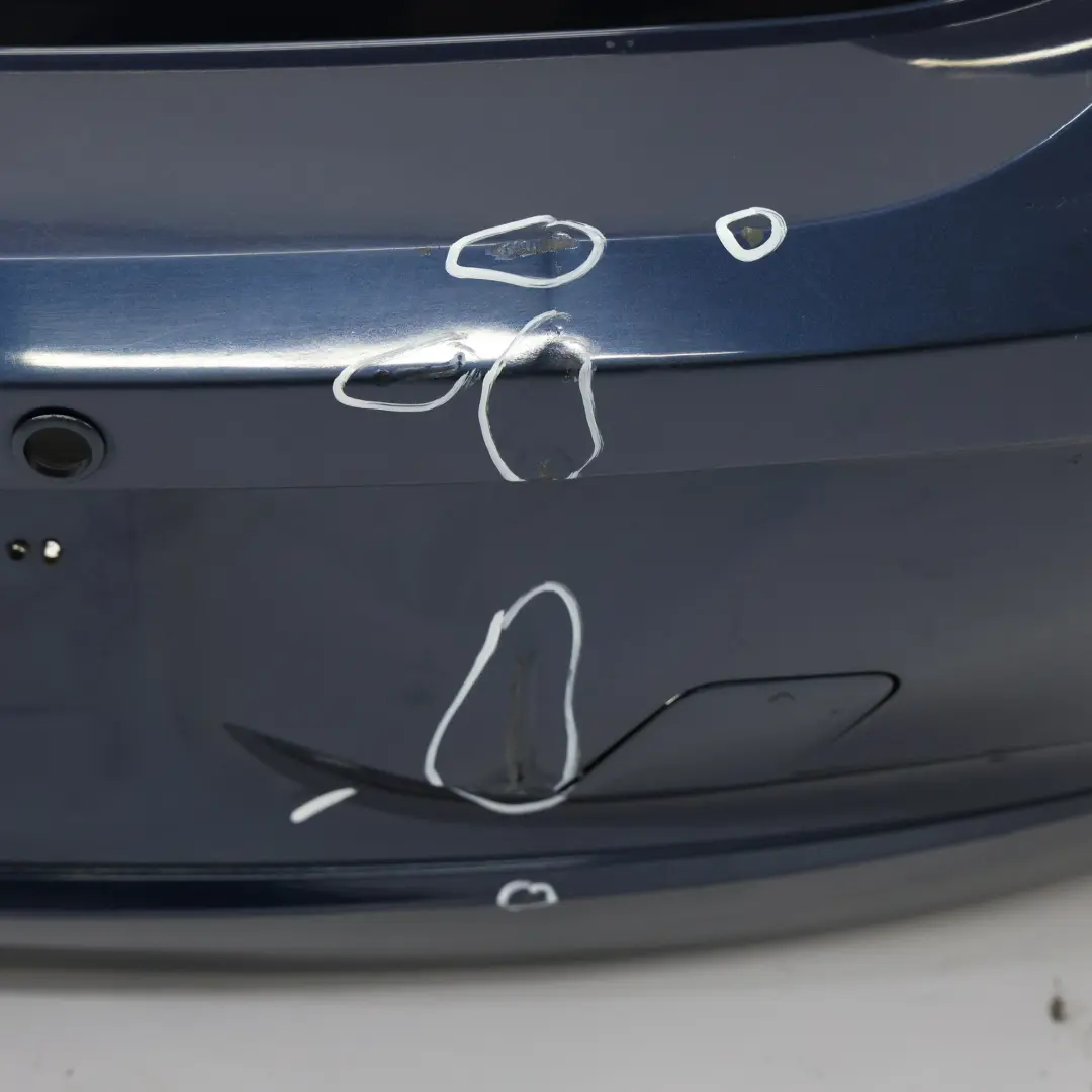 Bumper BMW F20 F21 Trim Panel Cover PDC Tiefseeblau Blue Metallic - A76 to Rear with Part number 0038877 Rear Bumper BMW F20 F21 Trim Panel Cover PDC Tiefseeblau Blue Metallic - A76 - SKU 0038877-DSB - Part number 0038877