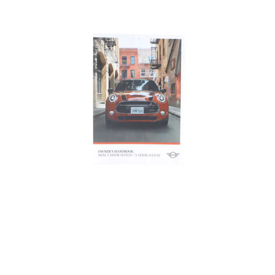 Mini Cooper F56 Service Booklet Owner's Handbook Case Wallet - SKU 01402988091 - Part number 01402988091