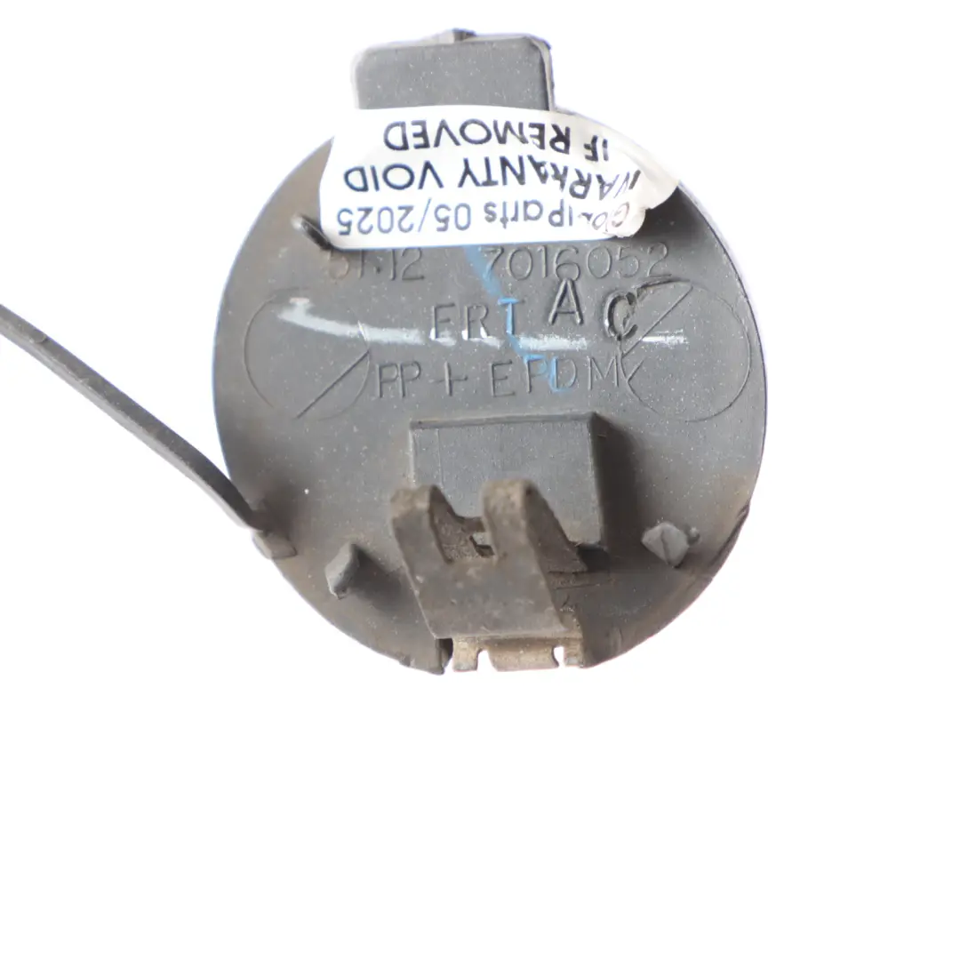 Front Bumper Flap Towing Eye Sterlinggrau Metallic 472 to BMW E85 with Part number 0148339 BMW E85 Front Bumper Flap Towing Eye Sterlinggrau Metallic 472 - SKU 0148339-STG - Part number 0148339