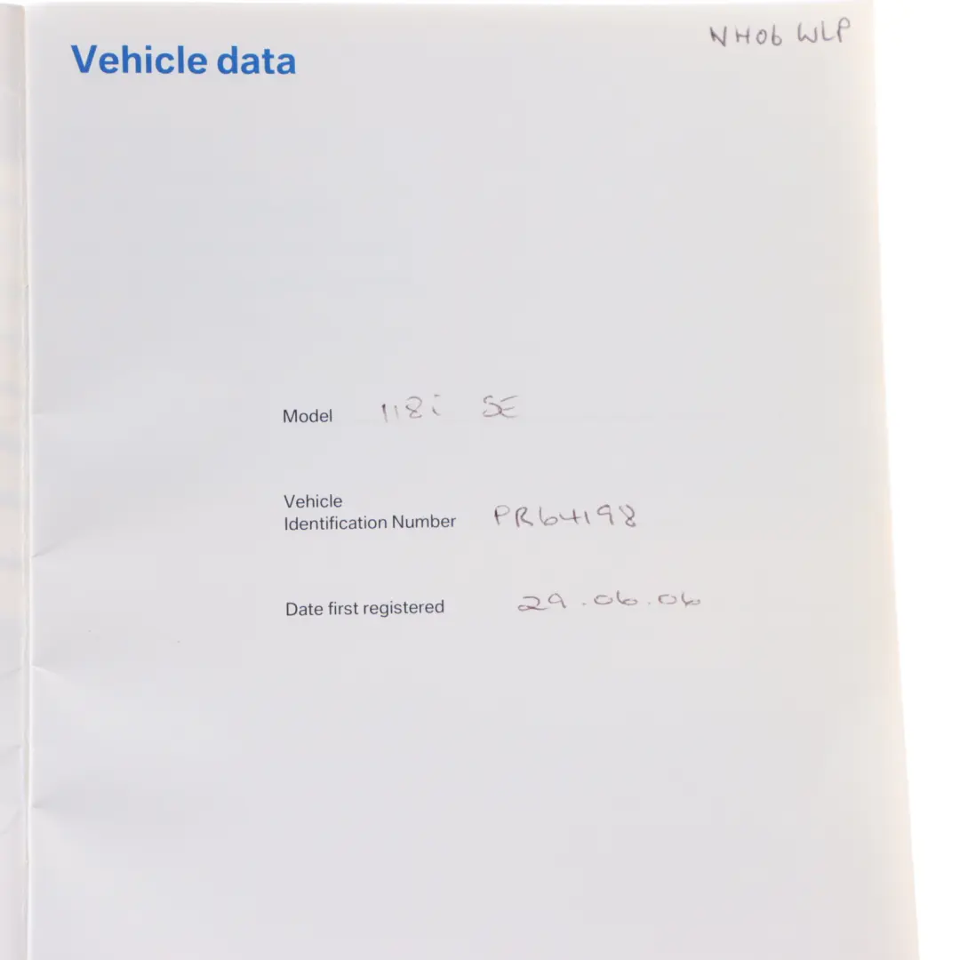 BMW E87 Booklet Owner's Handbook CD Radio Instructions Case - SKU 0159974-2 - Part number 0159974