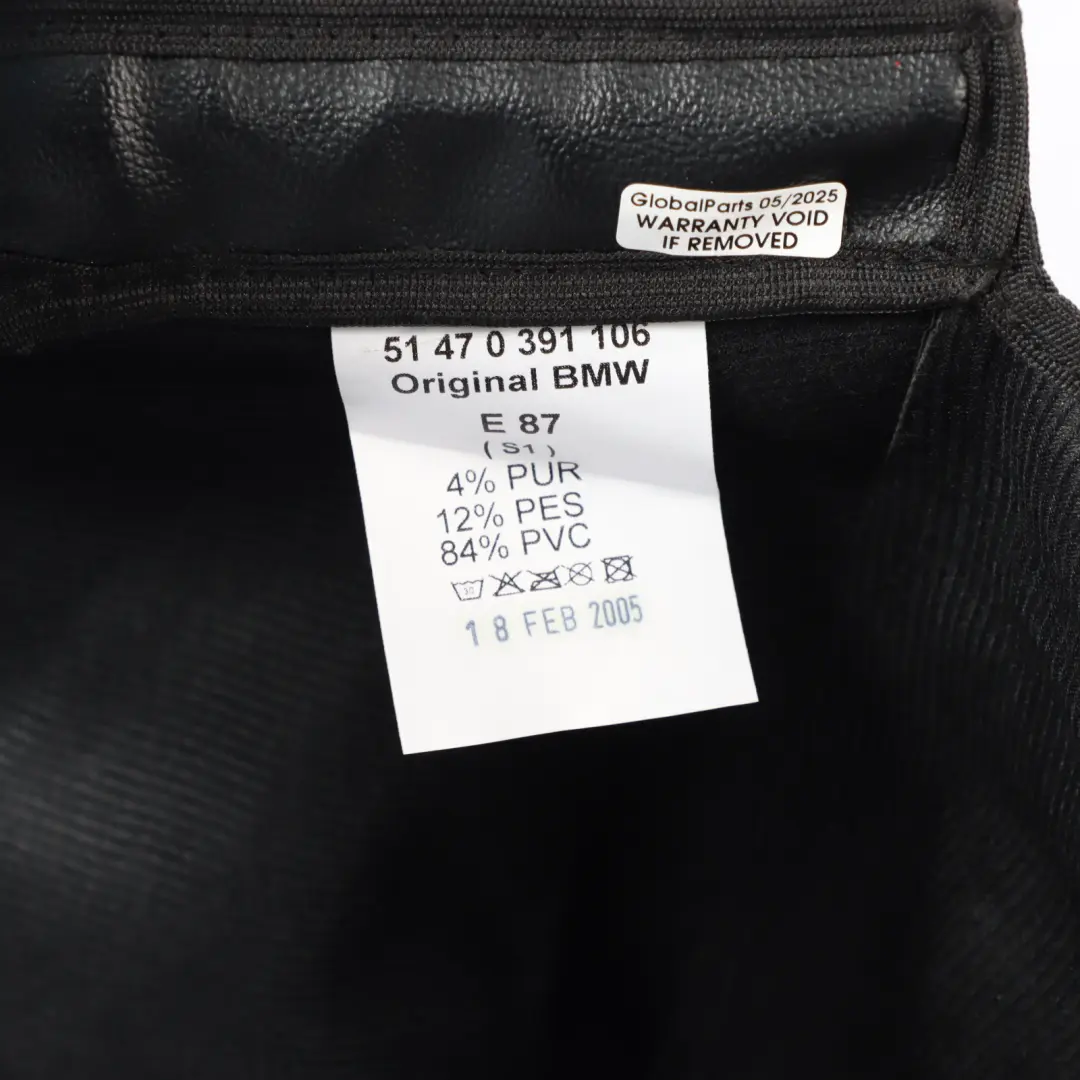 Protection Trunk Bag Luggage Compartment Cover to BMW E81 E87 with Part number 0391106 BMW E81 E87 Protection Trunk Bag Luggage Compartment Cover - SKU 0391106 - Part number 0391106