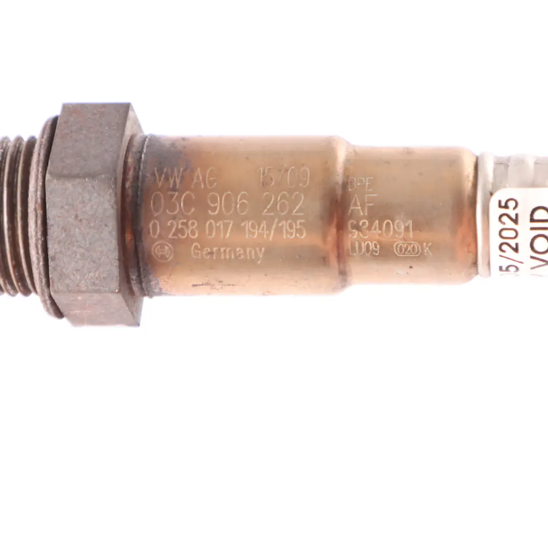 VW Golf Mk6 Scirocco Mk3 1.4 TSI NOX Sensor Lambda Oxygen Probe - SKU 03C906262AF - Part number 03C906262AF