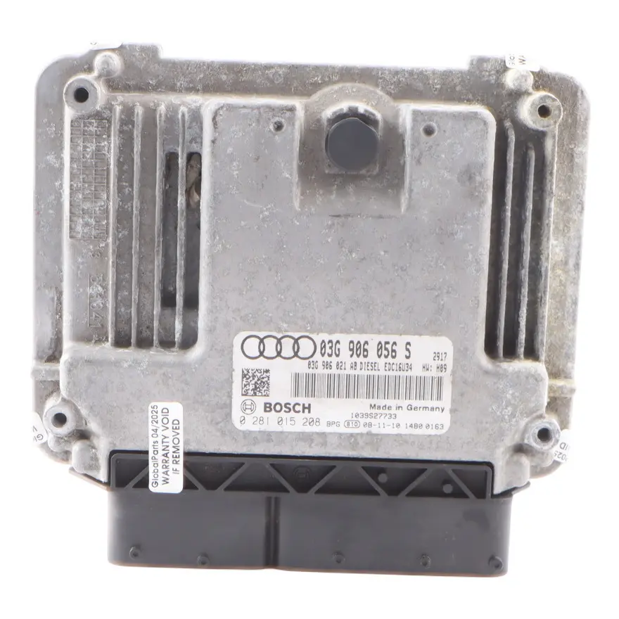 105HP Unità Modulo Controllo Motore ECU Manuale per Audi A3 8P 1.9 TDI con numero di parte 03G906056S Audi A3 8P 1.9 TDI 105HP Unità Modulo Controllo Motore ECU Manuale - SKU 03G906056S - Numero di parte 03G906056S