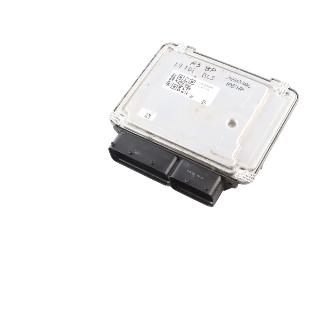 Module De Commande Moteur ECU 1.9 TDI BLS 105 CV Manuel pour Audi A3 8P à propos du numéro de pièce 03G906056S Audi A3 8P Module De Commande Moteur ECU 1.9 TDI BLS 105 CV Manuel - SKU 03G906056S - Numéro de pièce 03G906056S