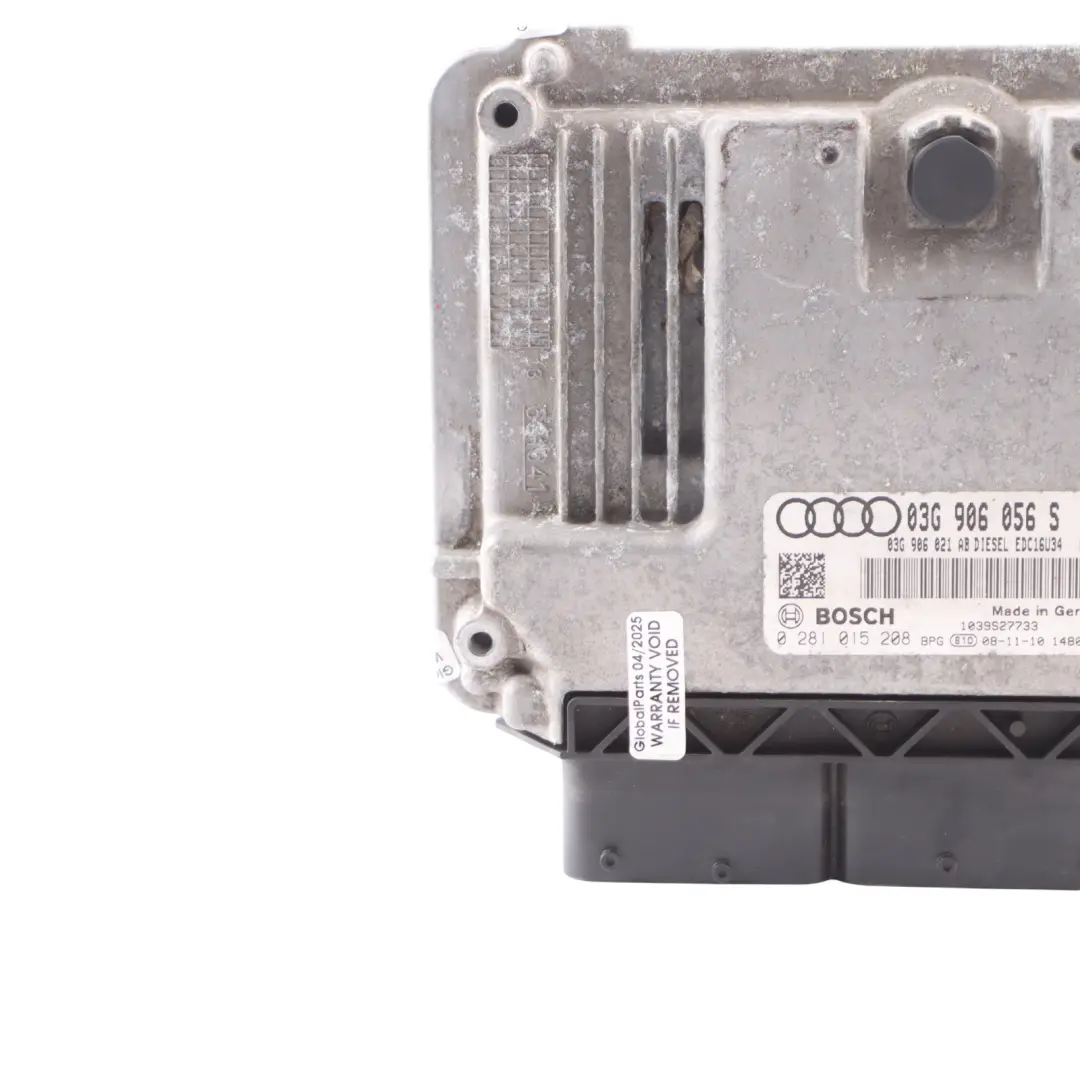 105HP Unità Modulo Controllo Motore ECU Manuale per Audi A3 8P 1.9 TDI con numero di parte 03G906056S Audi A3 8P 1.9 TDI 105HP Unità Modulo Controllo Motore ECU Manuale - SKU 03G906056S - Numero di parte 03G906056S