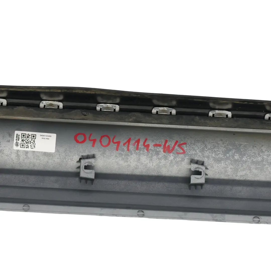 Side Skirt Mini R56 R57 JCW Right Door Sill O/S White Silver Metallic - A62 to with Part number 0404114 Side Skirt Mini R56 R57 JCW Right Door Sill O/S White Silver Metallic - A62 - SKU 0404114-WS - Part number 0404114
