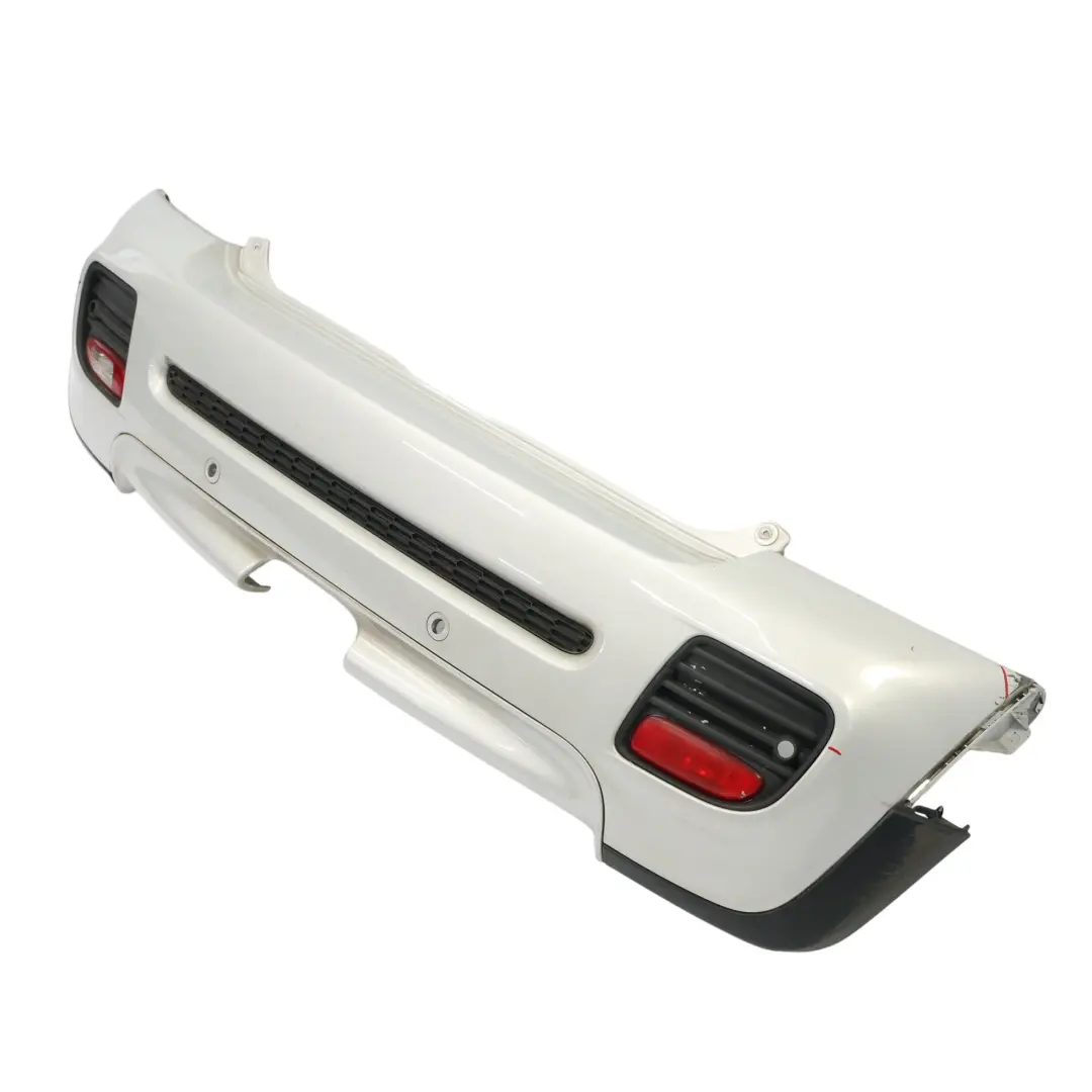 Parachoques Trasero Mini R56 R57 R58 JCW PDC Aerokit White Silver Metallic - A62 para con número de pieza 0413367 Parachoques Trasero Mini R56 R57 R58 JCW PDC Aerokit White Silver Metallic - A62 - SKU 0413367-WS - Número de pieza 0413367