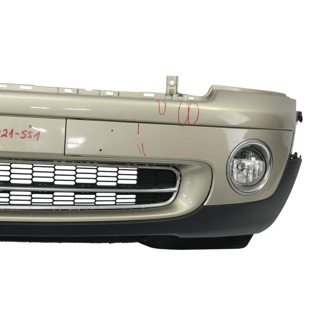 Mini R55 R56 Front Bumper Complete Trim Panel Sparkling Silver Metallic - A60 - SKU 0430221-SS1 - Part number 0430221
