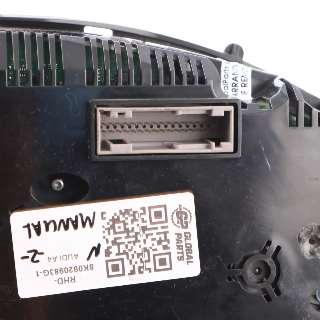 Instrument Cluster Speedo Meter Clock Manual to Audi A4 B8 Diesel with Part number 8K0920983G Audi A4 B8 Diesel Instrument Cluster Speedo Meter Clock Manual - SKU RHD-8K0920983G-1 - Part number 8K0920983G