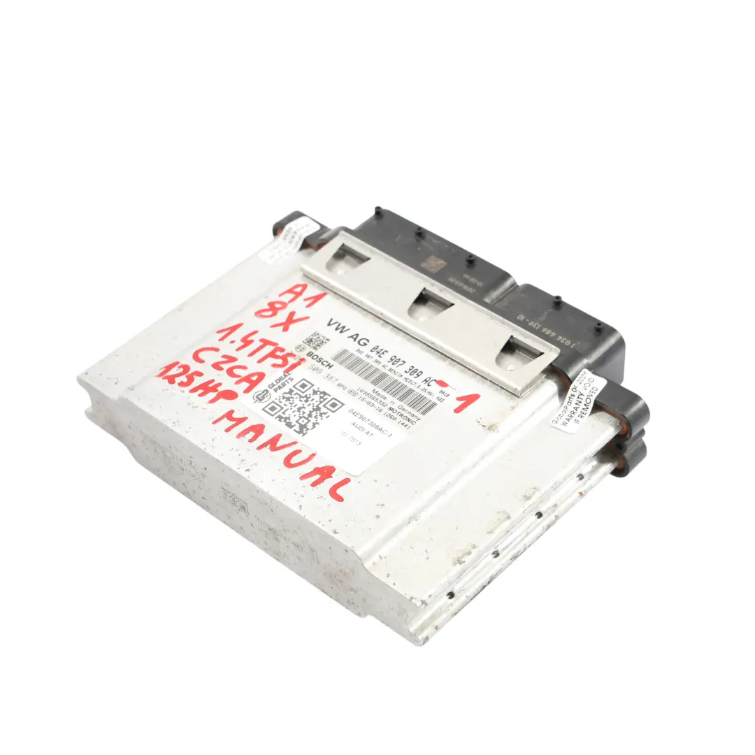 Audi A1 8X 1.4 TFSI CZCA 125HP Engine ECU Kit BCM Lock + Key Manual - SKU 04E907309AC-1 - Part number 04E907309AC