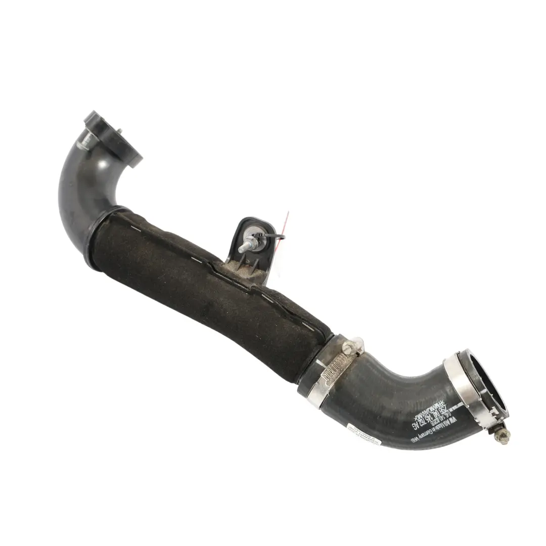 Charge Intake Pipe Hose to Audi A3 8V 2.0 TDI Diesel Intercooler Air with Part number 04L145762AG Audi A3 8V 2.0 TDI Diesel Intercooler Air Charge Intake Pipe Hose - SKU 04L145762AG - Part number 04L145762AG
