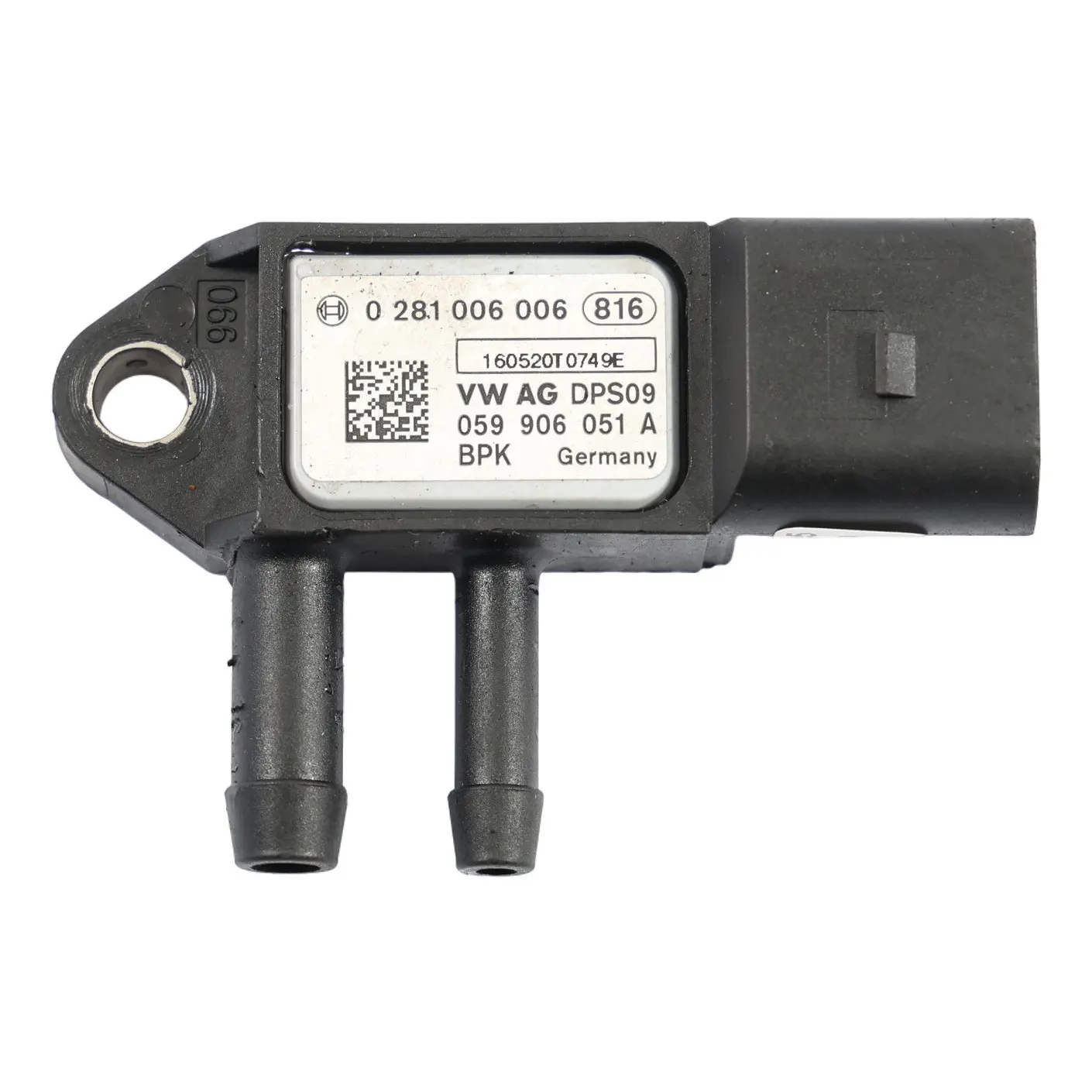 Audi A4 B8 A6 C6 DPF Sensor de presión de escape Diesel TDI 059906051A