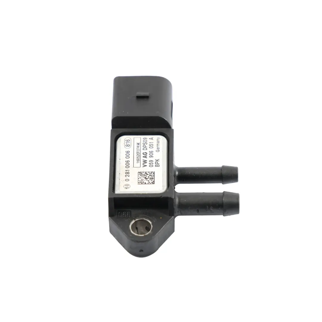 DPF Sensor de presión de escape Diesel TDI para Audi A4 B8 A6 C6 con número de pieza 059906051A Audi A4 B8 A6 C6 DPF Sensor de presión de escape Diesel TDI - SKU 059906051A - Número de pieza 059906051A