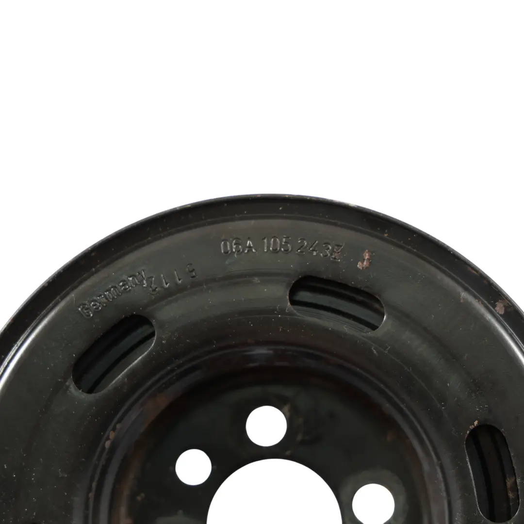 Amortiguador Vibraciones Polea Cigüeñal Rueda Gasolina para Audi A3 8P con número de pieza 06A105243E Audi A3 8P Amortiguador Vibraciones Polea Cigüeñal Rueda Gasolina - SKU 06A105243E - Número de pieza 06A105243E