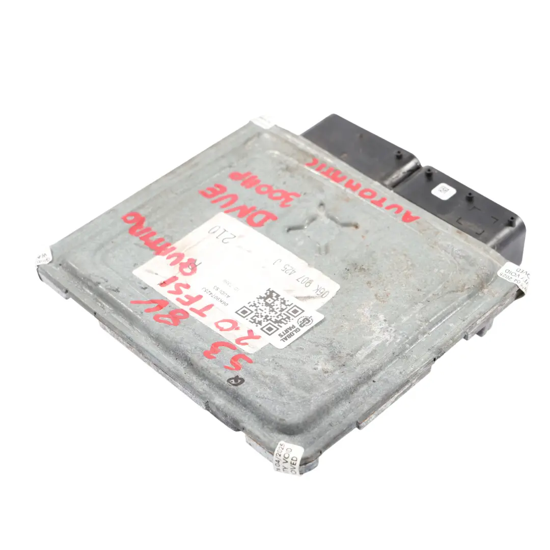 300HP DNUE Quattro Módulo Motor ECU Automático para Audi S3 8V 2.0 TFSI con número de pieza 06K907425J Audi S3 8V 2.0 TFSI 300HP DNUE Quattro Módulo Motor ECU Automático - SKU 06K907425J - Número de pieza 06K907425J