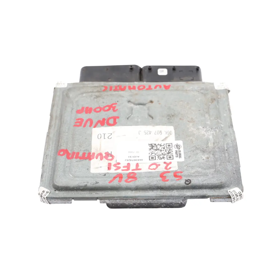 Audi S3 8V 2.0 TFSI 300HP DNUE Quattro Módulo Motor ECU Automático - SKU 06K907425J - Número de pieza 06K907425J