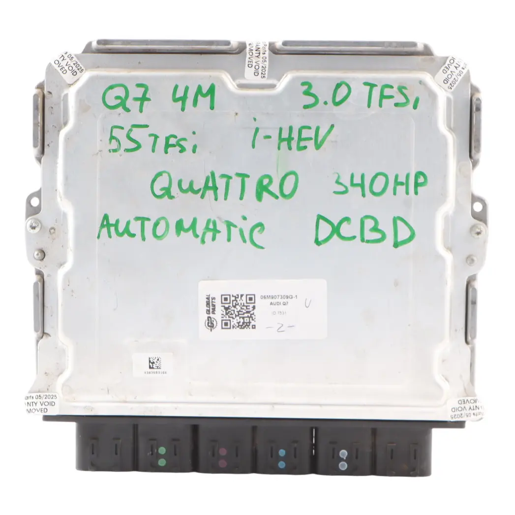 4M 3.0 TDI 340HP DCBD Quattro Engine Module ECU Kit Automatic to Audi Q7 with Part number 06M907309G Audi Q7 4M 3.0 TDI 340HP DCBD Quattro Engine Module ECU Kit Automatic - SKU 06M907309G-1 - Part number 06M907309G