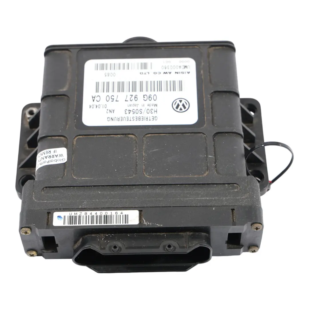 Audi TT 8N Module De Commande De Boîte De Vitesses Automatique ECU - SKU 09G927750CA - Numéro de pièce 09G927750CA
