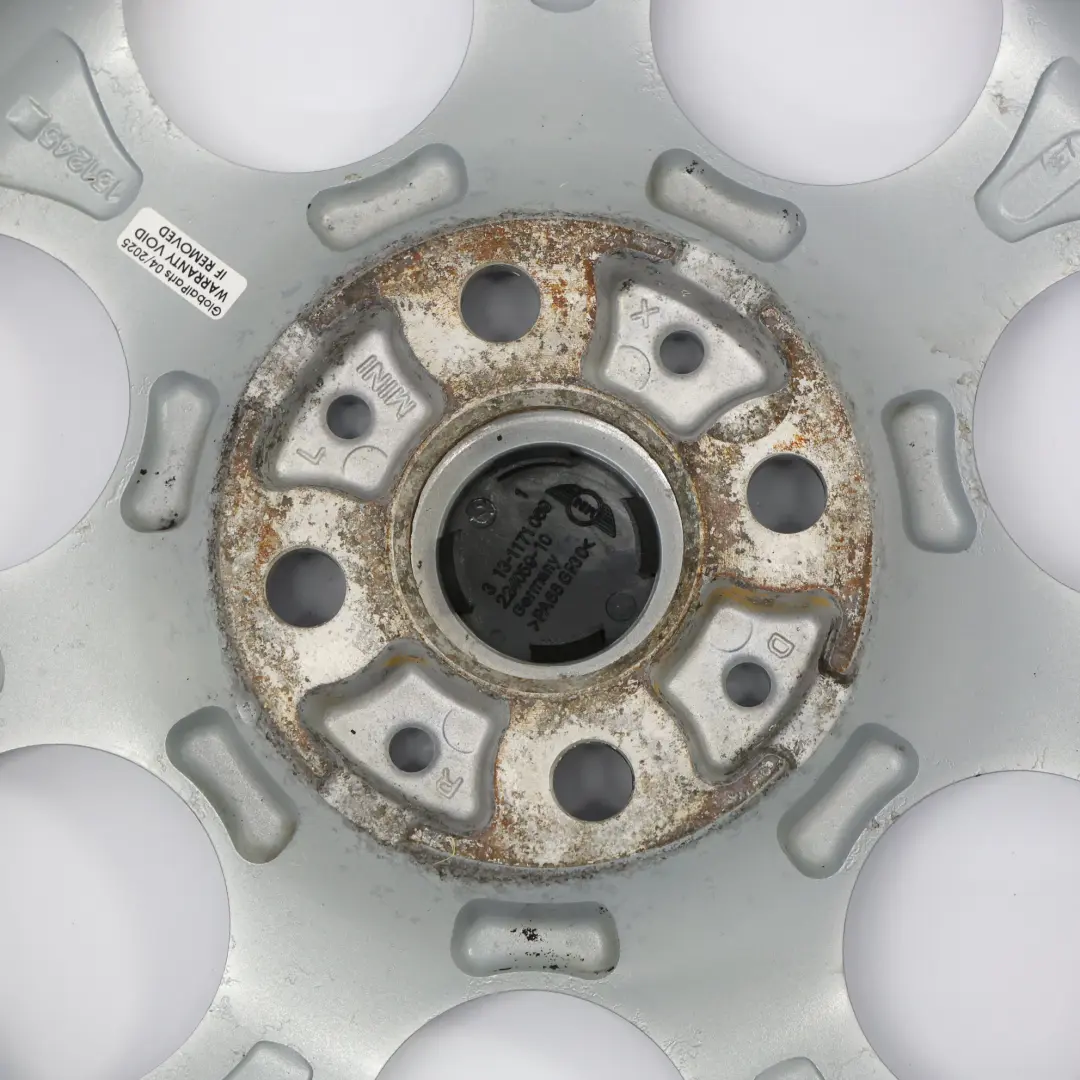 Mini Cooper One R50 R56 Argent Jantes Alu Alliage 15" 5,5J ET:45 Roue 7 Hole - SKU 1512458-2 - Numéro de pièce 1512458