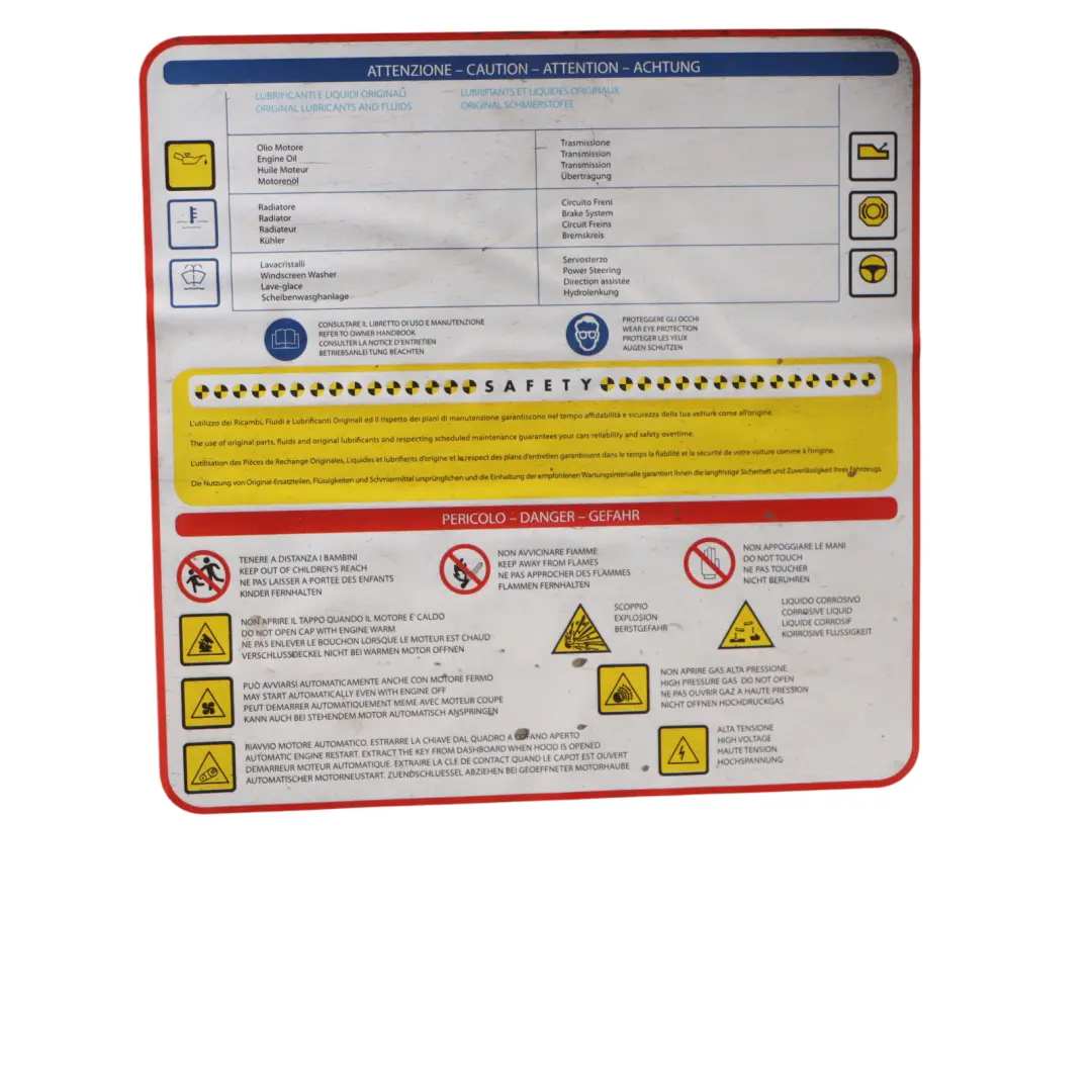 Citroen Relay III Engine Hood Damping Bonnet Sound Insulation to with Part number 1612410180 Citroen Relay III Engine Hood Damping Bonnet Sound Insulation - SKU 1612410180 - Part number 1612410180