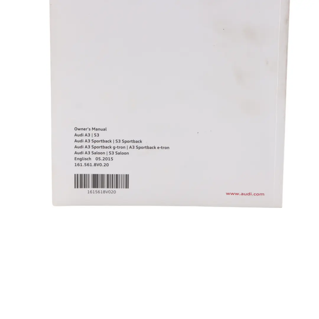 Owner's Handbook Book Instructions Guide Booklet Manual to Audi A1 8X with Part number 1615618V020 Audi A1 8X Owner's Handbook Book Instructions Guide Booklet Manual - SKU 1615618V020 - Part number 1615618V020