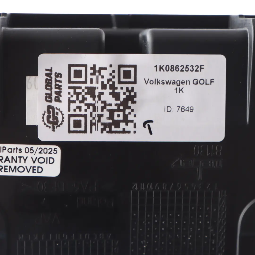VW Volkswagen Golf 5 Rear Cup Holder Bracket Mount Panel 1K0862532F - SKU 1K0862532G-1 - Part number 1K0862532G