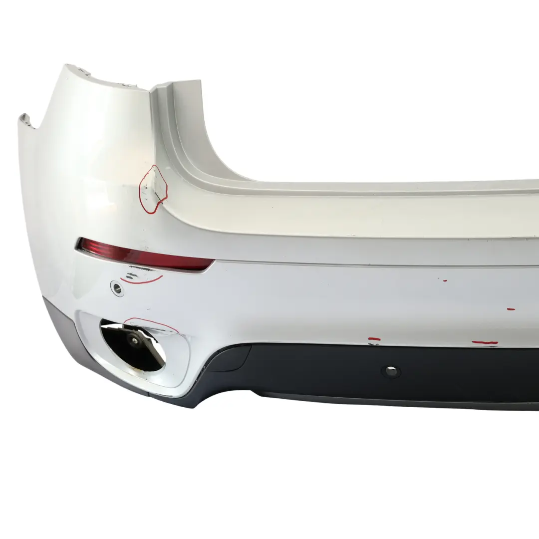 BMW X6 E71 Zderzak Tylny Titansilber Srebrny Metalik - 354 - SKU 2147603-TS - Numer Części 2147603