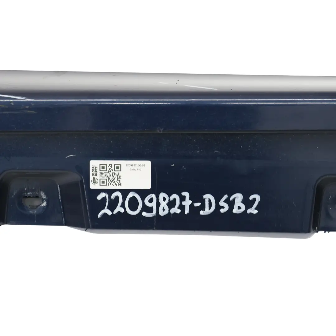 Side Skirt Door Sill Cover Panel Left N/S Tiefseeblau Blue - A76 to BMW F10 F11 with Part number 2209827 BMW F10 F11 Side Skirt Door Sill Cover Panel Left N/S Tiefseeblau Blue - A76 - SKU 2209827-DSB2 - Part number 2209827