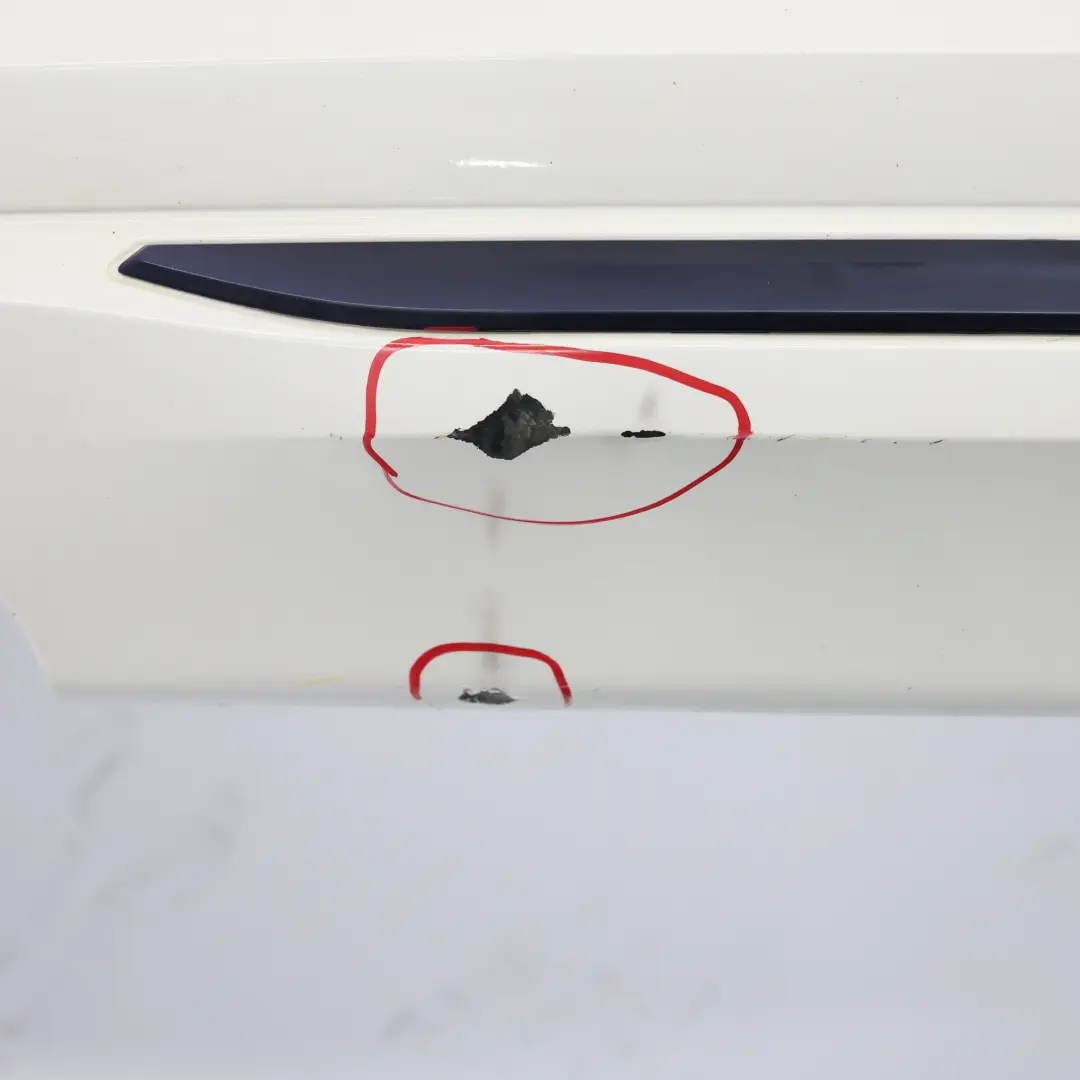 Bumper Trim Panel PDC Covering Alpinweiss Alpine White 3 - 300 to BMW F30 Rear with Part number 2239993 BMW F30 Rear Bumper Trim Panel PDC Covering Alpinweiss Alpine White 3 - 300 - SKU 2239993-AW2 - Part number 2239993