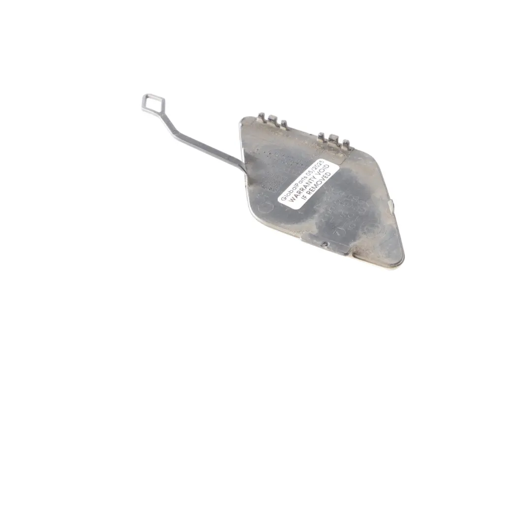 BMW F30 Rear Bumper Flap Towing Hook Eye Cover Trim Mineral White A96 7301464 - SKU 2240007-MW - Part number 2240007