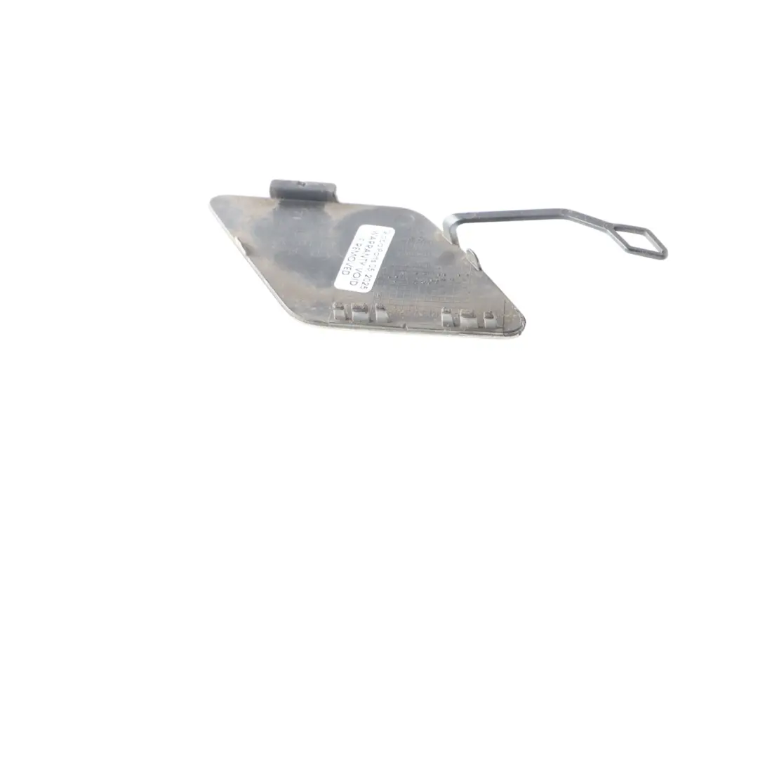 Bumper Flap Towing Hook Eye Cover Trim Mineral White A96 7301464 to BMW F30 Rear with Part number 2240007 BMW F30 Rear Bumper Flap Towing Hook Eye Cover Trim Mineral White A96 7301464 - SKU 2240007-MW - Part number 2240007