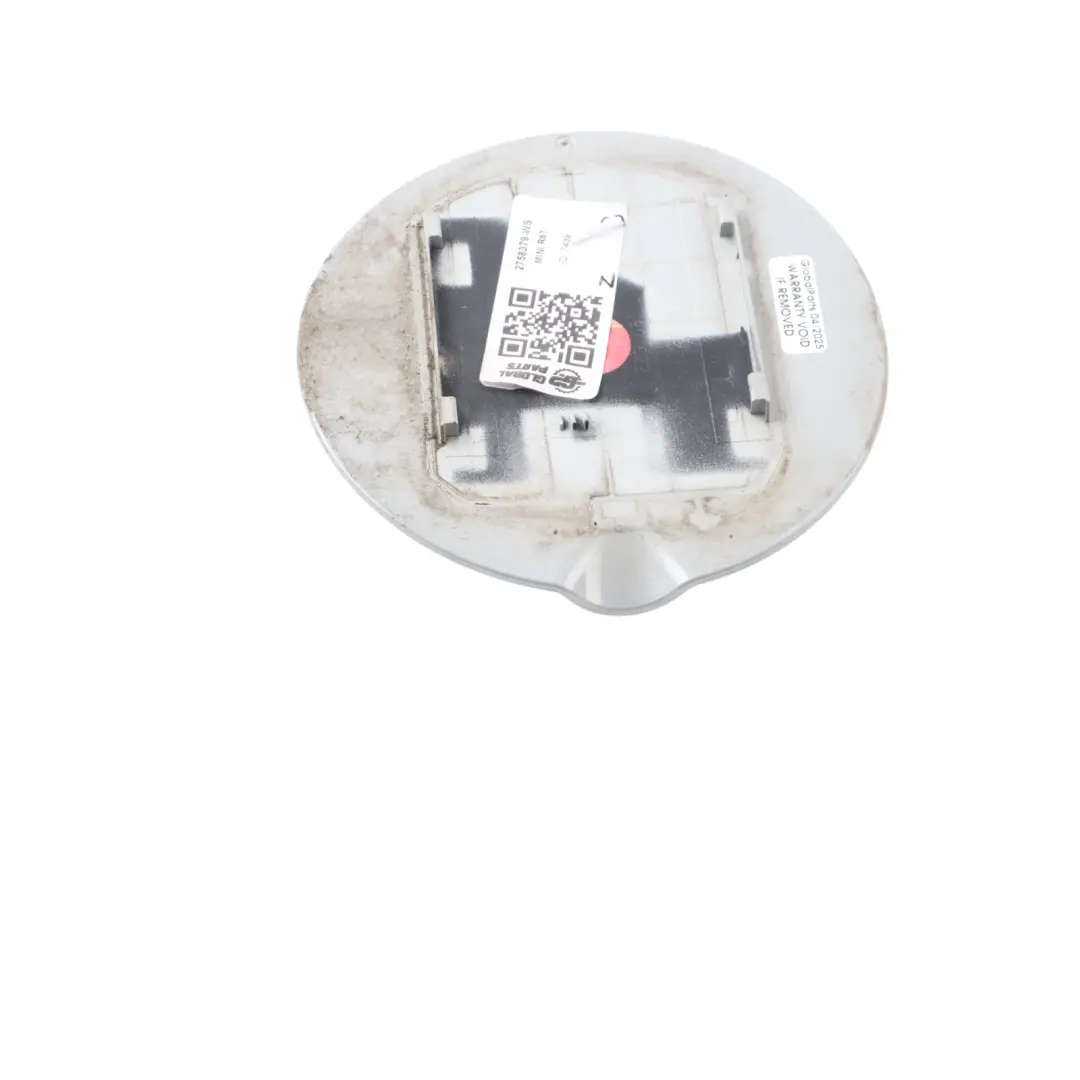 Filler Fill In Flap Tank Cap Cover White Silver - A62 to Mini R57 R58 R59 Fuel with Part number 2758379 Mini R57 R58 R59 Fuel Filler Fill In Flap Tank Cap Cover White Silver - A62 - SKU 2758379-WS - Part number 2758379