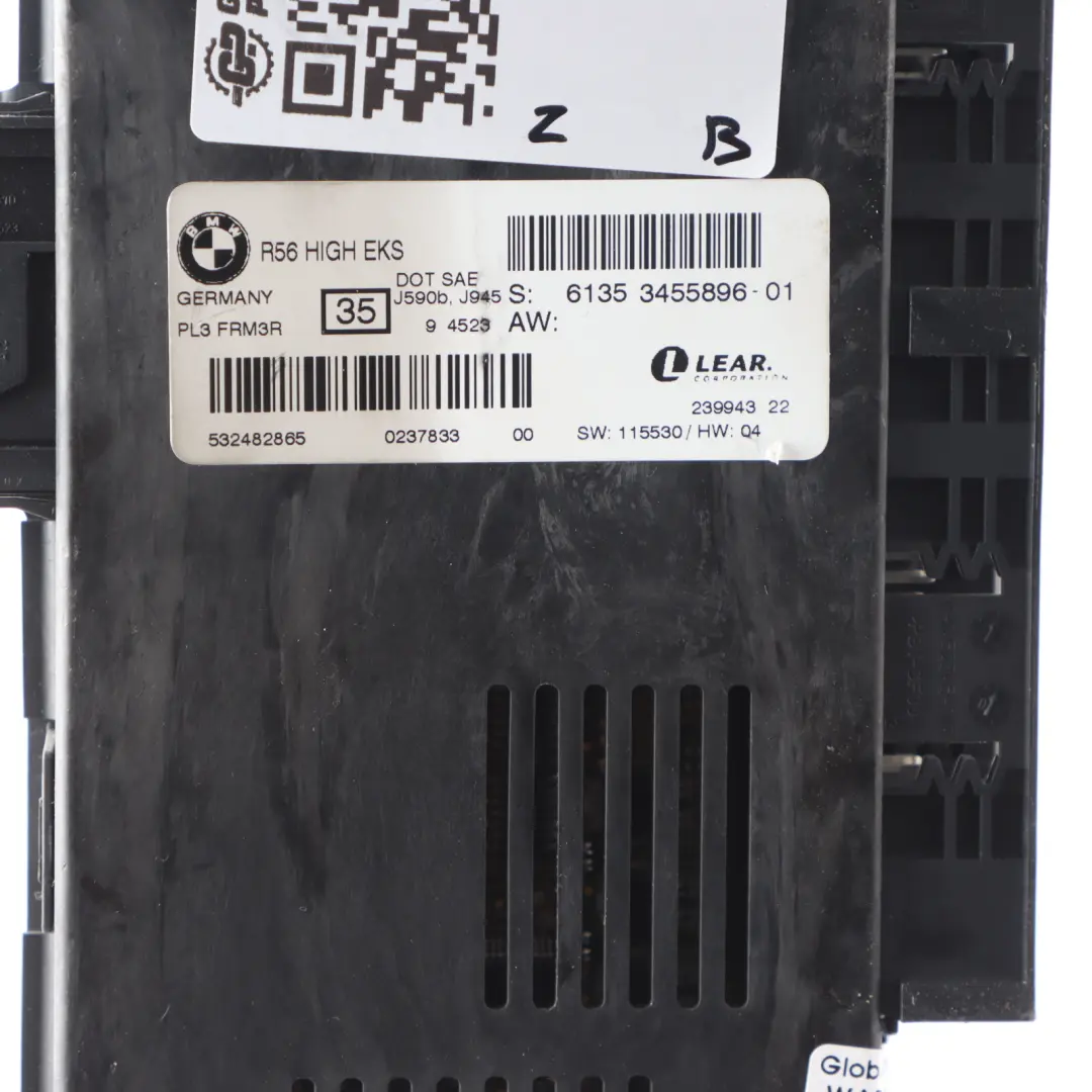 ECU Footwell Light Module High EKS PL3 FRM3R to Mini R55 Convertible with Part number 3455896 Mini R55 Convertible ECU Footwell Light Module High EKS PL3 FRM3R - SKU 3455896-2 - Part number 3455896