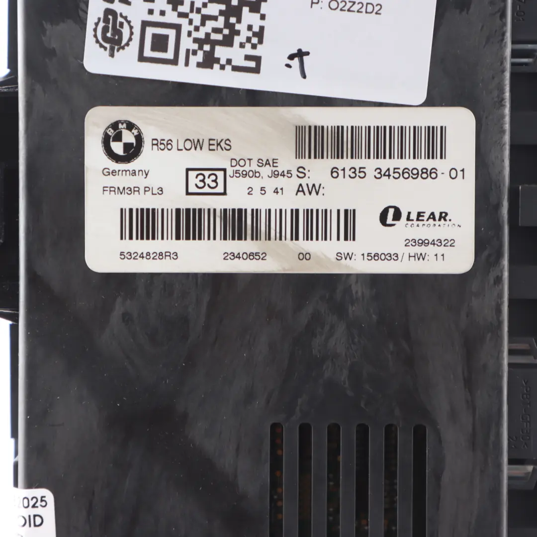 Footwell Light Control Module LOW ECU PL3 FRM III to Mini Countryman R60 with Part number 3456986 Mini Countryman R60 Footwell Light Control Module LOW ECU PL3 FRM III - SKU 3456986 - Part number 3456986