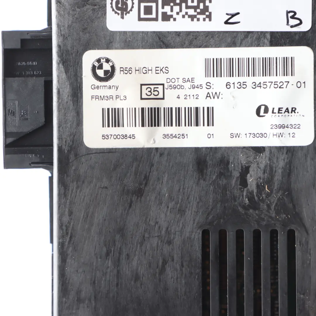 Footwell Light Module Control Unit High EKS PL3 FRM3R Lear to Mini R58 with Part number 3457527 Mini R58 Footwell Light Module Control Unit High EKS PL3 FRM3R Lear - SKU 3457527-1 - Part number 3457527