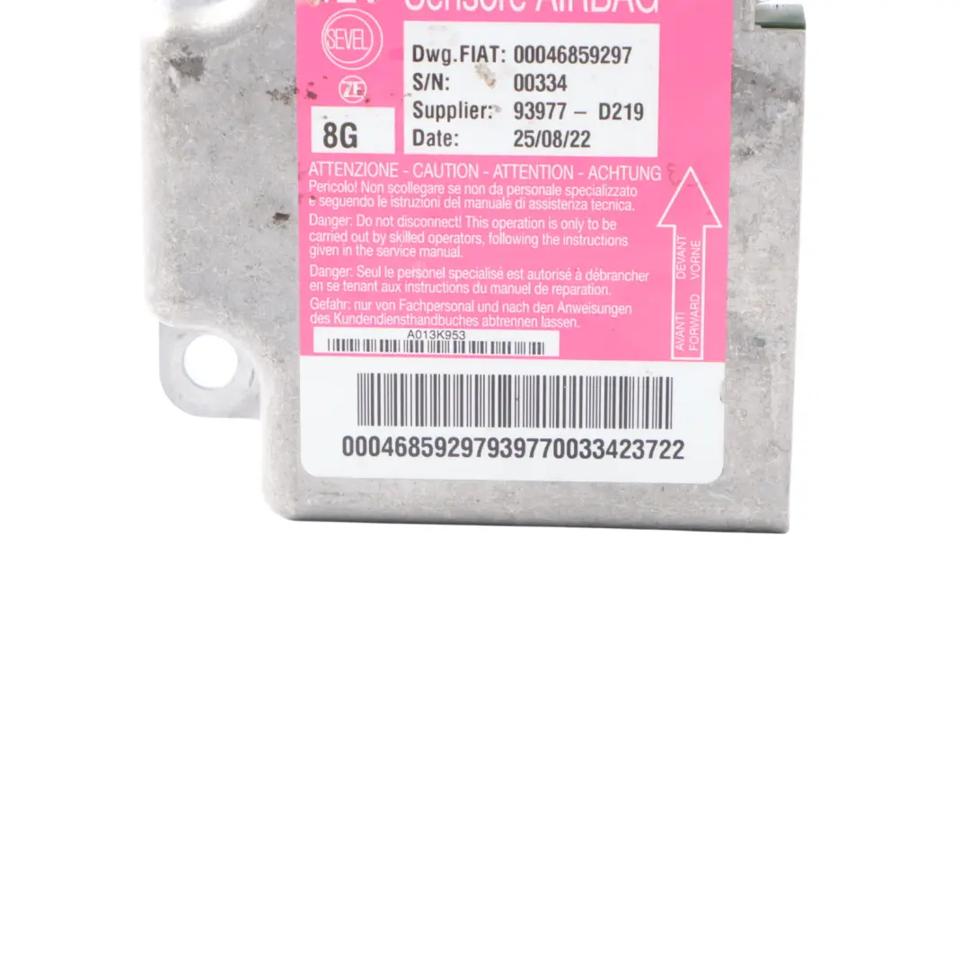 Unité Commande Capteur Module D'Air ECU 12 V pour Citroën Relay III à propos du numéro de pièce 46859297 Citroën Relay III Unité Commande Capteur Module D'Air ECU 12 V - SKU 46859297 - Numéro de pièce 46859297